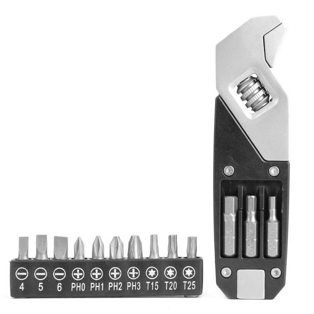Multifunctional Folding Allen Wrench Stainless Steel Screwdriver Bits Tool Multifunctional Folding Allen Wrench Stainless Steel Screwdriver Bits Tool